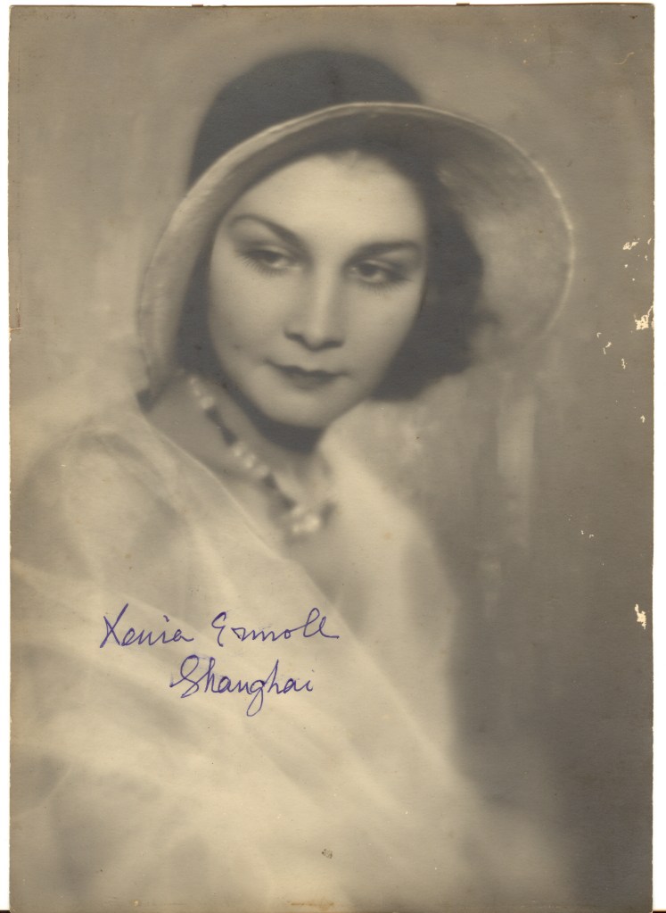 Portrait of a Lady: Xenia Vladimirovna: Shanghai 1930: Russian