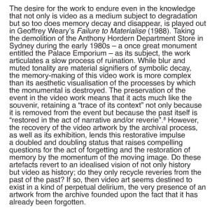 Image: Failure To Materialise by Geoffrey Weary, Video: Art From the Archive, Monash University