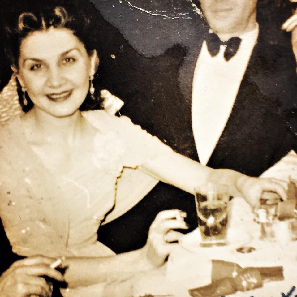 Xenia in the ballroom The Park Hotel 國際飯店 Shanghai, 1930s photo by Sergei Ermolaeff