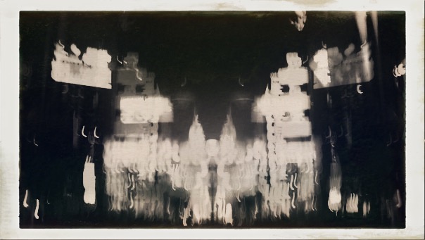 Shanghai electric lights 1997 by Tatiana Pentes.