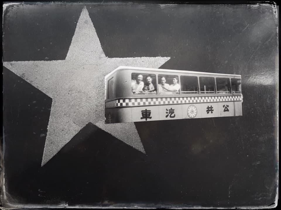 Xenichka & Sergei on an old Shànghǎi bus/ tram 🎶💮 #上海 #中國 red star wartime…