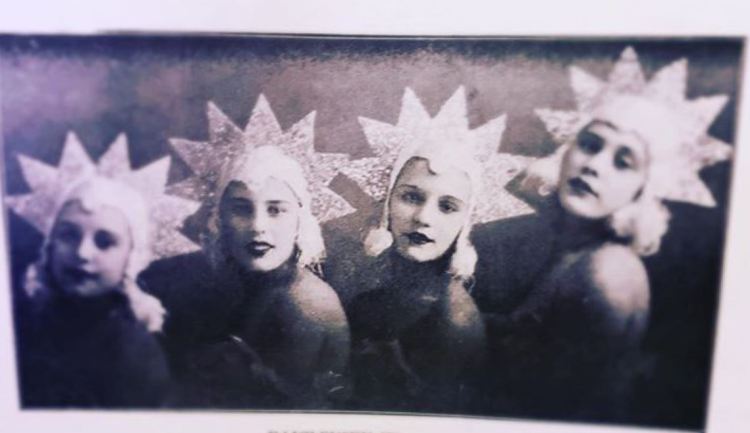 Danilevsky Sisters cabaret act Shanghai in Russians in Shanghai by Captain V. D. Zhiganov (1936)