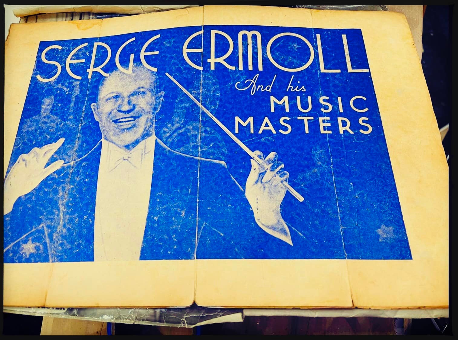 A publication by managing director R.T Mills (of Hamilton Mills) Vaudeville Enterprises showcases Serge Ermoll and his Music Master, exclusive agents for The Cathay Hotels Ltd., Paramount, Park Hotel, Amasdor Little Club, China Broadcast Ltd., The French Club, The Country club, Tientsin Country club, Forum Ball Room, Galle Face Hotel Colombo, Continental Palace Hotel, Saigon, the largest booking agent of the Orient 1935.