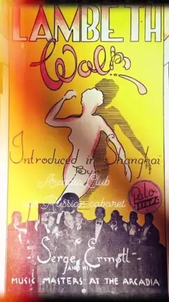 The Lambeth Walk musical score arranged by Сергей Ермолаев Serge Ermoll’s Orchestra Arcadia Club old Russian cabaret in Shànghǎi 1937 Palo Hits