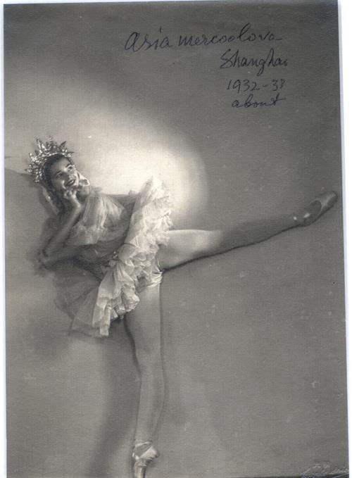 Asja Mercoolova a Russian ballerina in the French Concession Shanghai 1930s as a young girl.