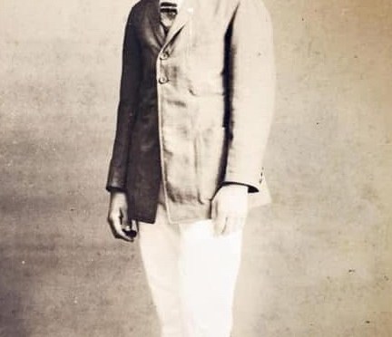 Serge Ermoll a Russian jazz musician in Tsingtao with modern outfit 1925